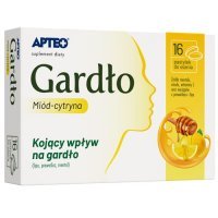 GARDŁO miód-cytryna APTEO 16 pastylek do ssania