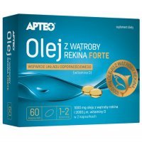 OLEJ Z WĄTROBY REKINA FORTE APTEO 60 kapsułek