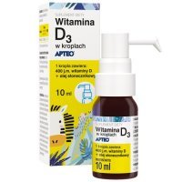 WITAMINA D3 w kroplach Apteo Dziecko 10 ml