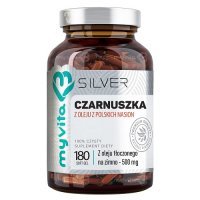MyVita SILVER Olej z czarnuszki 500 mg, 180 kapsułek