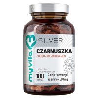 MYVITA SILVER Olej z czarnuszki 500mg 180 kapsułek