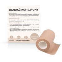 BANDAŻ KOHEZYJNY 4,5 m x 10 cm cielisty PASO