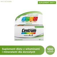 CENTRUM KOMPLETNE od A do Z 100 tabletek witaminy i minerały