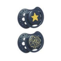 LOVI Smoczek silikonowy dynamiczny 18+ miesięcy STARDUST 2 sztuki 22/895 blue