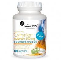 ALINESS Cytrynian Magnezu z Potasem + B6 100 kapsułek
