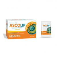 ASCOLIP Liposomal Vitamin C 1000 mg Żel doustny o smaku cytryny i pomarańczy 30 saszetek 5g