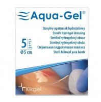 AQUA-GEL Opatrunek hydrożelowy krążek 5 cm 1 sztuka