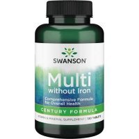 SWANSON Century Formula bez żelaza 130 tabletek