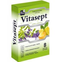 DR VITA VITASEPT Szałwia + witamina C 8 pastylek do ssania
