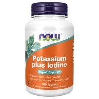 NOW FOODS Potassium plus Iodine, 180 tabl.