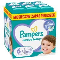 Pampers Active Baby rozmiar 6, 128 pieluszek