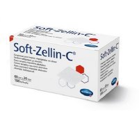 SOFT-ZELLIN-C Gazik 60 mm x 30 mm nasączony alkoholem 100 sztuk