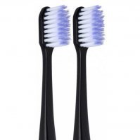 SUNSTAR GUM SONIC DAILY Wymienne końcówki do szczoteczki sonicznej czarne 2 sztuki