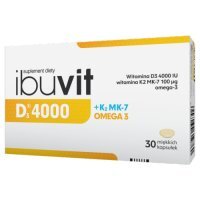 IBUVIT D3 4000 j.m. + K2 MK-7 Omega 3  30 kapsułek