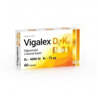 VIGALEX D3+K2 MAX, 60 tabletek