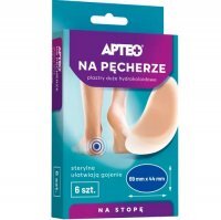 PLASTRY na pęcherze APTEO 69 mm x 44 mm  6 sztuk