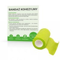 BANDAŻ KOHEZYJNY 4,5 m x 10 cm zielony PASO