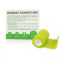 BANDAŻ KOHEZYJNY 4,5 m x 7,5 cm zielony PASO