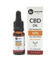 HEMPWISH VITALITY Olej CBD10% Melatonina + lawenda full spectrum 10 ml