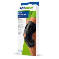 ACTIMOVE Sports Edition Orteza stawu kolanowego z regulowaną pelotą Black XL