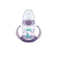 NUK FIRST CHOICE butelka z uchwytami i wskaźnikiem temperatury PP niekapek FIOLETOWY 150 ml(743943D)
