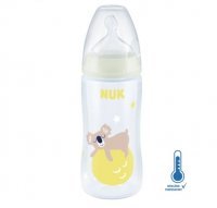 NUK FIRST CHOICE+ NIGHT MIŚ butelka ze wskaźnikiem temperatury 6-18 miesiący 300 ml (741.142A)