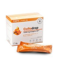 AURA HERBALS Colladrop Forte kolagen morski 10000 mg proszek 30 saszetek