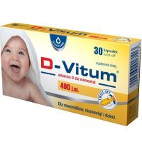 D-VITUM witamina D  400 j.m. dla niemowląt 30 kapsułek twist-off