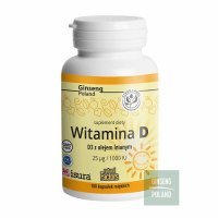 GINSENG POLAND Witamina D 1000 IU 180 kapsułek