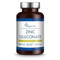 SUPER LABS Zinc Gluconate 180 kapsułek