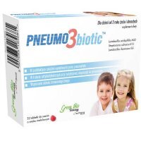 Pneumo 3 Biotic tabletki do ssania o smaku malinowym, 32 szt.
