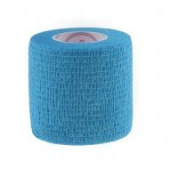 BANDAŻ KOHEZYJNY lateksowy 5 cm x 4,5 m niebieski VIRDE