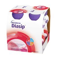 DIASIP płyn o smaku truskawkowym 4 x 200 ml
