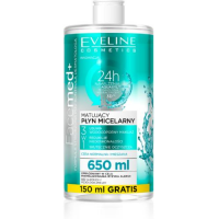 EVELINE COSMETICS FACEMED+ Matujący płyn micelarny 3 w 1 do cery normalnej i mieszanej 650 ml