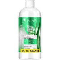 EVELINE COSMETICS FACEMED+ Odświeżająco - łagodzący aloesowy płyn micelarny 3 w 1 500 ml