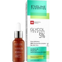EVELINE COSMETICS GLYCOL THERAPY NIACINAMIDE COMPLEX Kuracja przeciw niedoskonałościom 18 ml +GRATIS