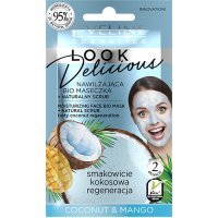 EVELINE COSMETICS LOOK DELICIOUS Nawilżająca maseczk COCONUT & MANGO 10 ml+ Żel do ciała 20ml