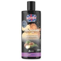 RONNEY Macadamia Oil Wzmacniający szampon z olejem makadamia do włosów suchych i osłabionych, 300ml