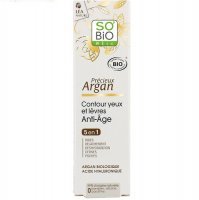 SO BIO PRECIEUX ARGAN Przeciwzmarszczkowy krem pod oczy 5 w 1 OLEJEK ARGANOWY 15 ml
