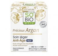 SO BIO PRECIEUX ARGAN Przeciwzmarszczkowy lekki krem na noc OLEJEK ARGANOWY 50 ml