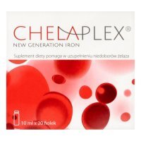 Chelaplex Płyn doustny, 20fiolek x 10ml żelazo rekomendowane dla kobiet w ciąży