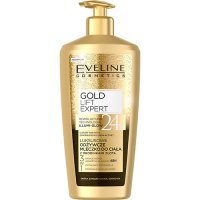 EVELINE COSMETICS GOLD LIFT EXPERT 24K Luksusowe odżywcze mleczko do ciała z drobinkami złota 350 ml