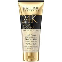 EVELINE COSMETICS GOLD 24K & CAVIAR Luksusowy regenerujący złoty krem do rąk i paznokci 100 ml
