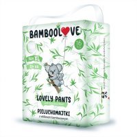 BAMBOOLOVE Pieluchomajtki jednorazowe LOVELY PANTS XL (12-18 kg) 16 sztuk