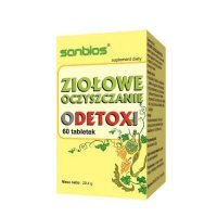 SANBIOS Ziołowe Oczyszczanie ODETOXI 500 mg, 60 tabl.