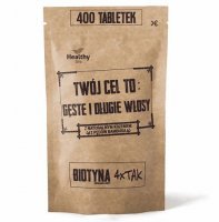 BIOTYNA 4 X TAK z naturalnym krzemem 400 tabletek TWÓJ CEL TO: Gęste i długie włosy