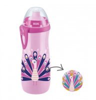 NUK SPORTS CUP 24 m+ kubek sportowy 450 ml KAMELEON (255.577) RÓŻOWY