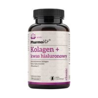 PHARMOVIT Kolagen + kwas hialuronowy, 90 kapsułek