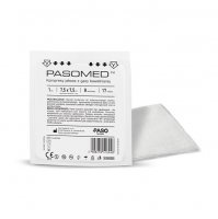 PASOMED Kompresy jałowe 17 nitkowe 8 warstwowe 7,5 cm x 7,5 cm 3 sztuki