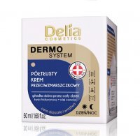 DELIA COSMETICS DERMO SYSTEM Półtłusty krem przeciwzmarszczkowy do twarzy 50 ml